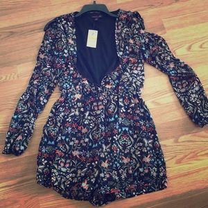 Material girl floral romper